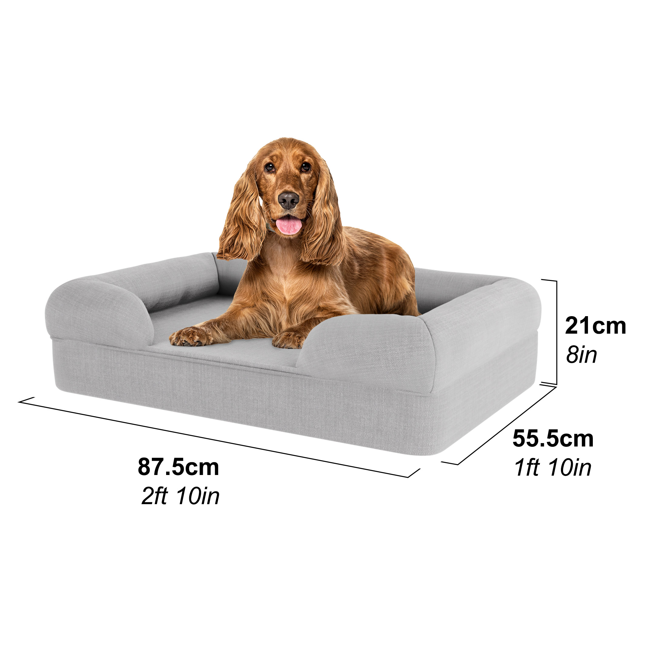 Cocker Spaniel auf dem Hundebett Größe Medium
