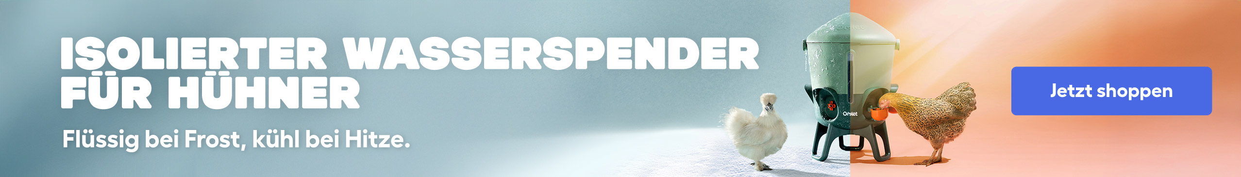 insulated chicken drinker