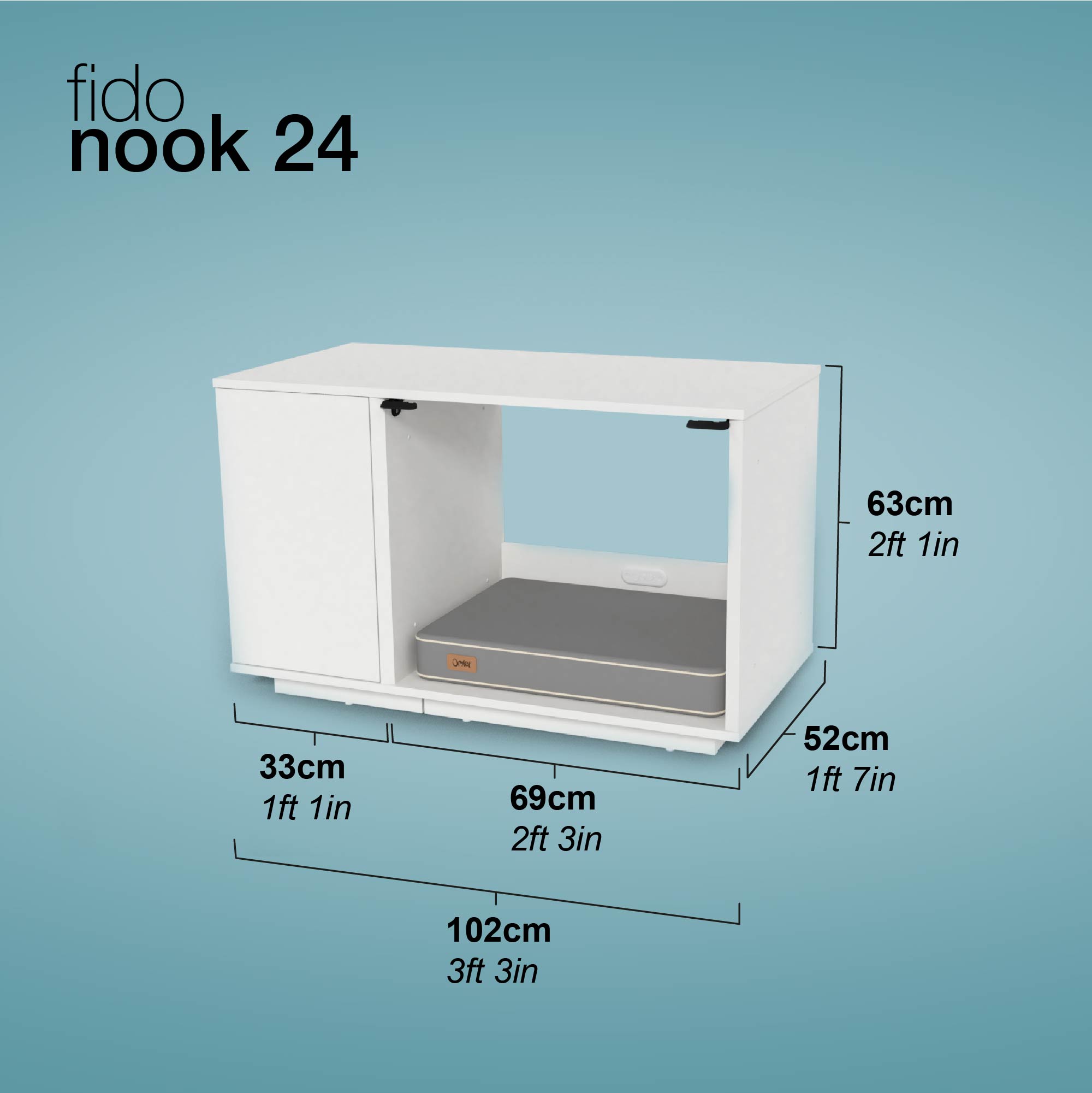 Fido Nook Hundebox 24 Abmessungen
