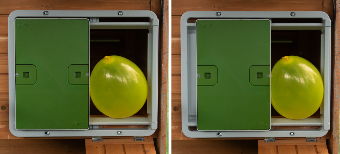 Der Sicherheits-Sensor der Autodoor stoppt die Tür, wenn er ein Hindernis bemerkt.