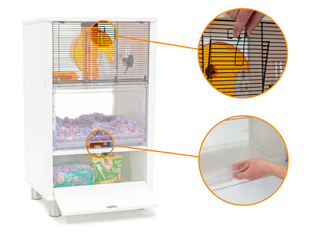 Hamster sind im Qute sicher vor anderen Haustieren.