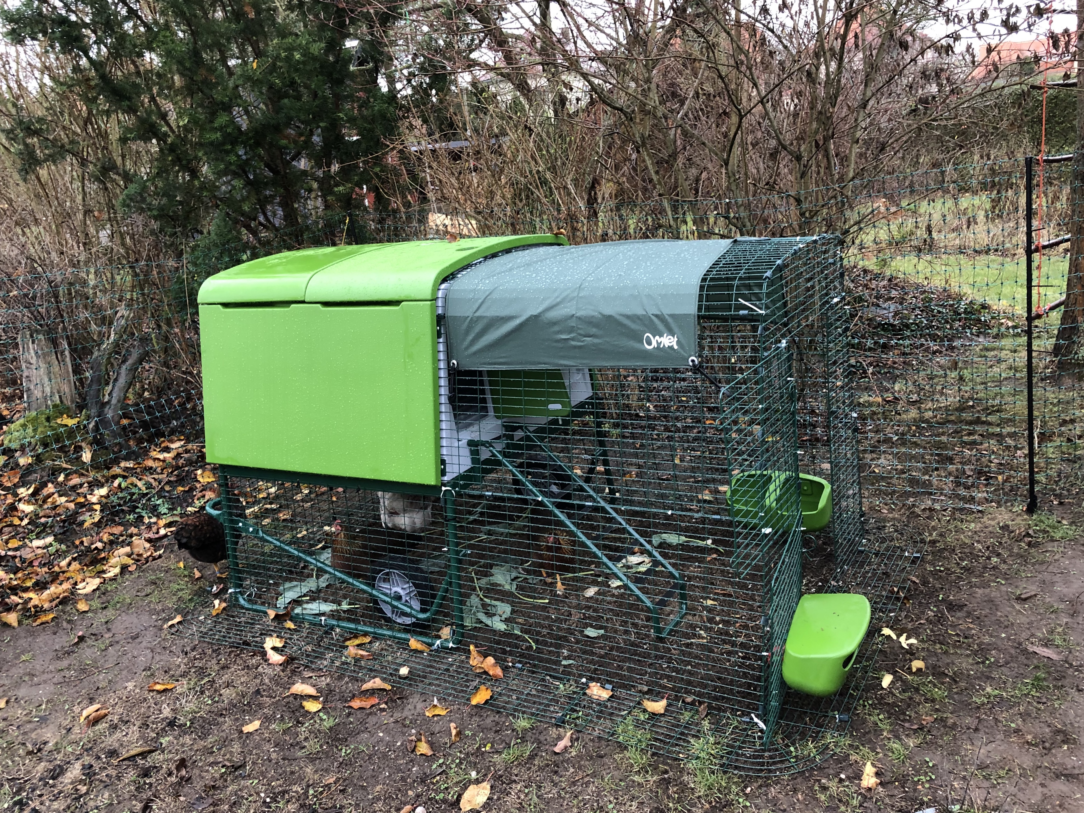 Der neue Eglu Cube Hühnerstall winterfest, fahrbar und mit Gehege