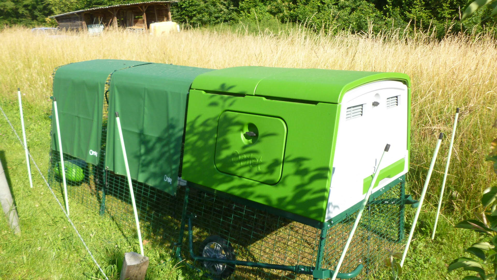 Der neue Eglu Cube Hühnerstall winterfest, fahrbar und mit Gehege