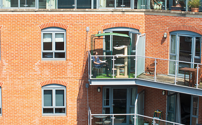 Auch Sie können den Balkon noch wie gewohnt benutzen